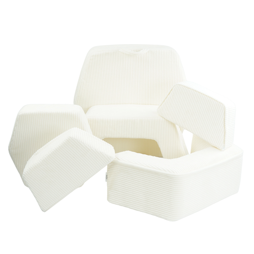 Personalized kids' foldable couch - beige