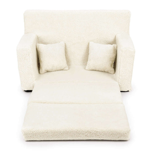 Personalisierte faltbare Kinderliege Teddybären hellbeige