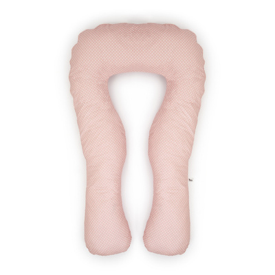 Pregnancy pillow navy blue with white U type pink