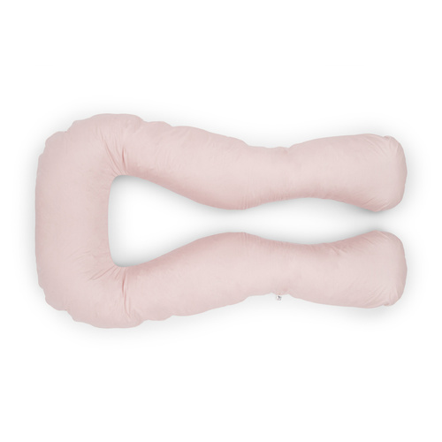 Pregnancy pillow navy blue with white U type pink