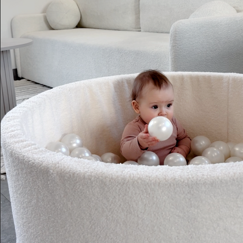Personalizowany piankowy basen z kulkami JASNY BARANEK TEDDY – 200 piłek w zestawie