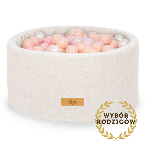 Personalizowany piankowy basen z kulkami JASNY BARANEK TEDDY – 200 piłek w zestawie