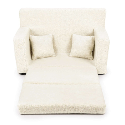 Personalisierte faltbare Kinderliege Teddybären hellbeige