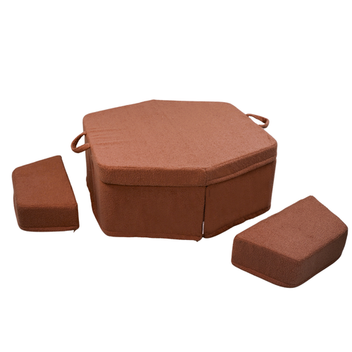 Personalized kids' foldable couch - beige