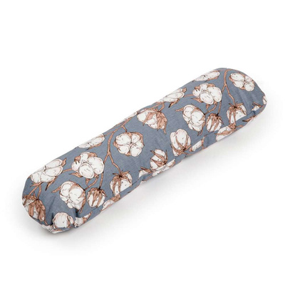 Umstandskissen Typ C marineblau mit weißen Blumen