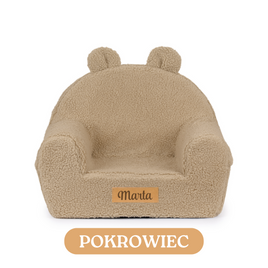 Pokrowiec na fotelik - BARANEK ciemny beż