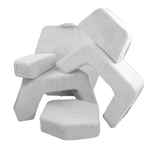 Personalized kids' foldable couch - beige