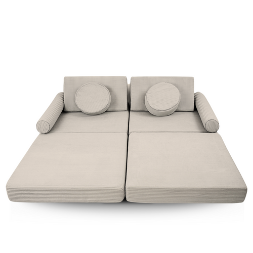 Personalized kids' foldable couch - beige