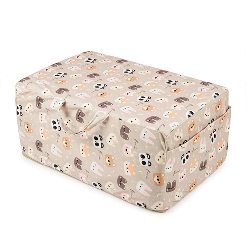 Foldable children's mattress 120x60 with cover -bears