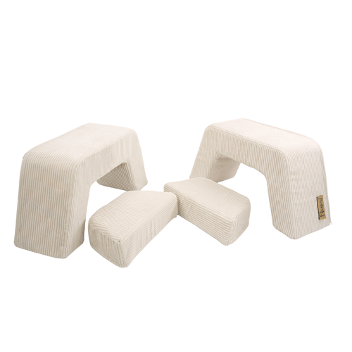 Personalized kids' foldable couch - beige