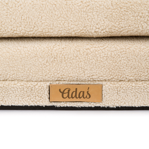 Personalisiertes Kindersofa faltbar Teddybären dunkel beige