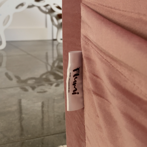 Personalized kids' foldable couch powder pink