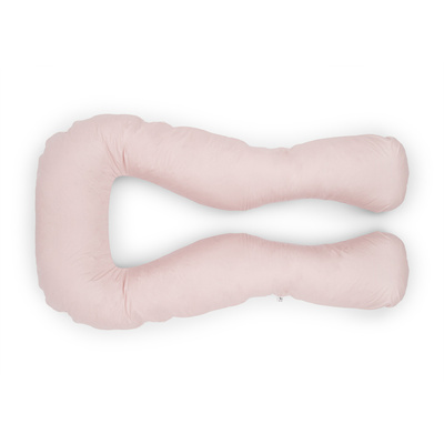 Pregnancy pillow navy blue with white U type pink