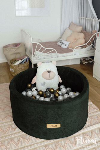 Personalisierte Bällebad Baby Bällepool Kinder mit 200 Bällebad Bälle Grün abgefüllt