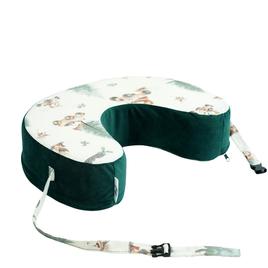 Feeding pillow - pink with white dots