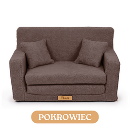Personalized kids' foldable couch - beige