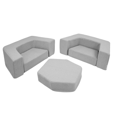 Personalized kids' foldable couch - beige