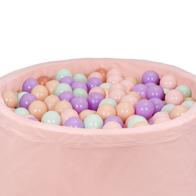  Personalisierte Bällebad Baby Bällepool Kinder 90x40cm mit 200 Bällebad Bälle rosa