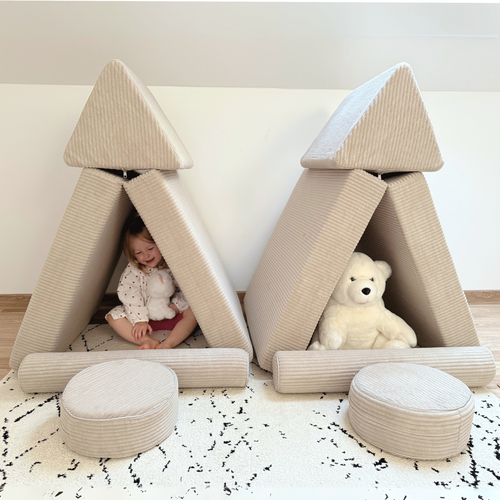 Personalisierter faltbarer Kinder - beige