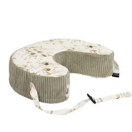 Feeding pillow - pink with white dots