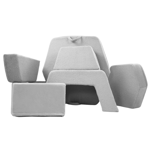 Personalized kids' foldable couch - beige