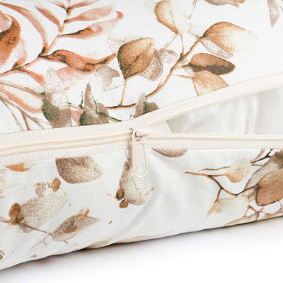Umstandskissen Typ C creme mit Blattmuster
