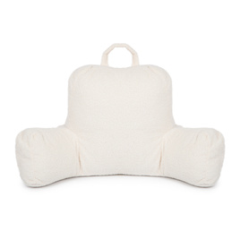 Flumi Rückenlehne Lesekissen für Erwachsene mit Armlehnen und Taschen - Bouce beige