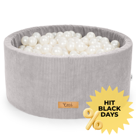 Personalizowany piankowy basen z kulkami SZARY SZTRUKS – 200 piłek w zestawie