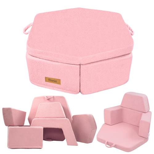 Personalized kids' foldable couch - beige