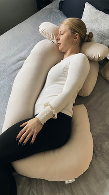 Maternity pillow type C beige
