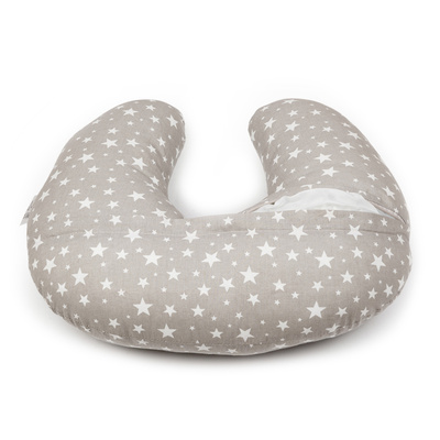 Fütterungskissen - grau mit Sternen