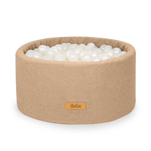 Personalizowany piankowy basen z kulkami CIEMNY BARANEK TEDDY – 200 piłek w zestawie