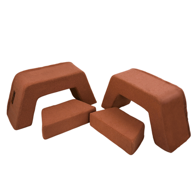 Personalized kids' foldable couch - beige