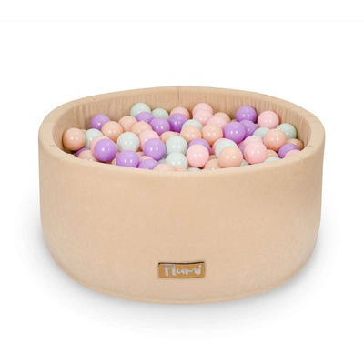 Satz mit 200 Bällen für Bällebad Lila-Minze-Pfirsich