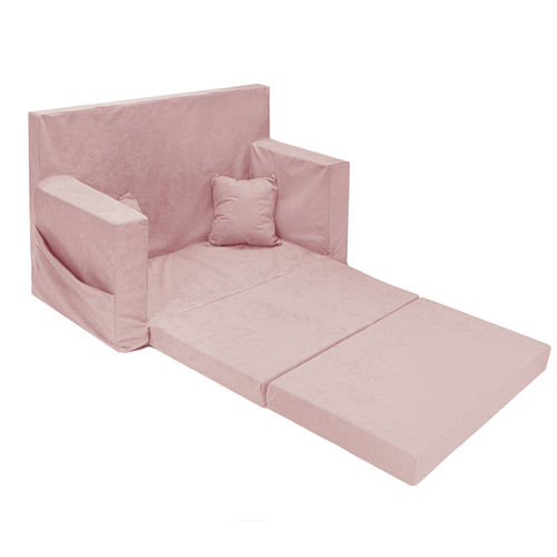 Personalisierte faltbare Kinderliege Pulver rosa