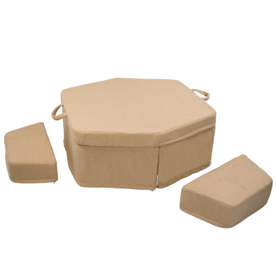 Personalized kids' foldable couch - beige