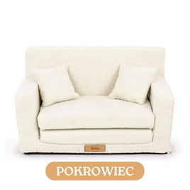 Pokrowiec na sofę - BARANEK  jasny beż