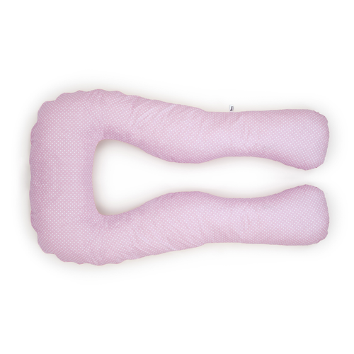 Pregnancy pillow navy blue with white U type pink