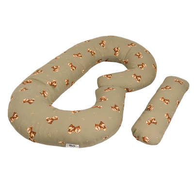 Poduszka ciążowa typu C - misie ciemne