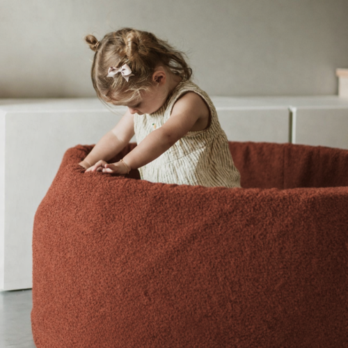 Personalizowany piankowy basen z kulkami CZEKOLADOWY BARANEK TEDDY – 200 piłek w zestawie