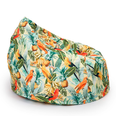 Sako bag pouffe xxl - parrots