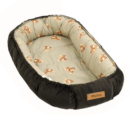 Personalized kids' foldable couch - beige