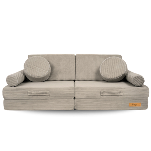 Personalized kids' foldable couch - beige