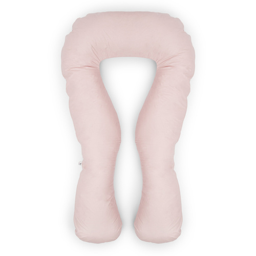 Schwangerschaft Kissen marineblau mit weißen U-Typ rosa