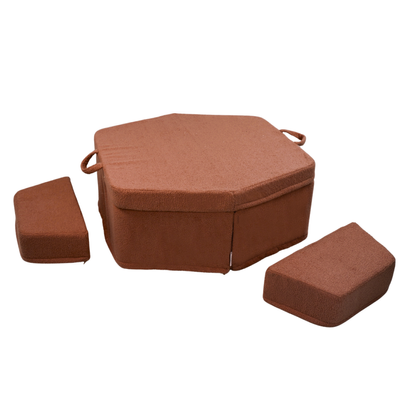 Personalized kids' foldable couch - beige