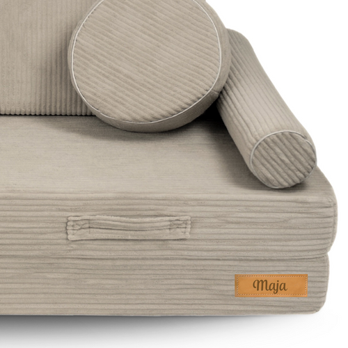 Personalized kids' foldable couch - beige