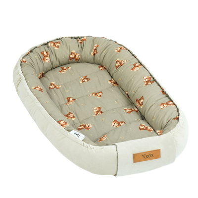 Personalized kids' foldable couch - beige