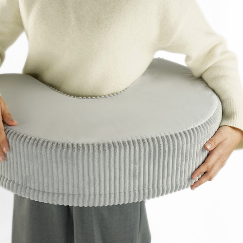 Poduszka FASOLKA do karmienia z pianki - szara