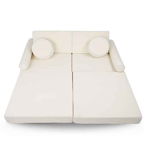 Personalized kids' foldable couch - beige