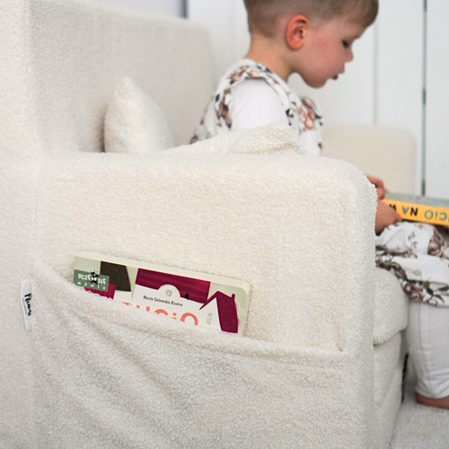 Personalisierte faltbare Kinderliege Teddybären hellbeige